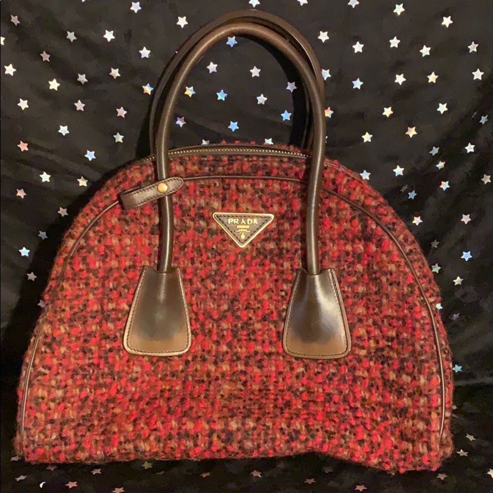 Prada   Tapestry bag with id card